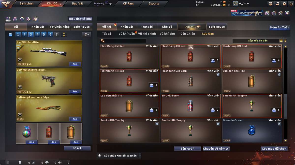 shop acc cf uy tin gia re